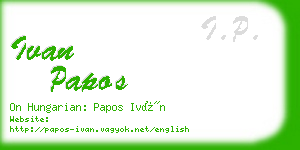 ivan papos business card